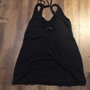 Black bathing sute cover